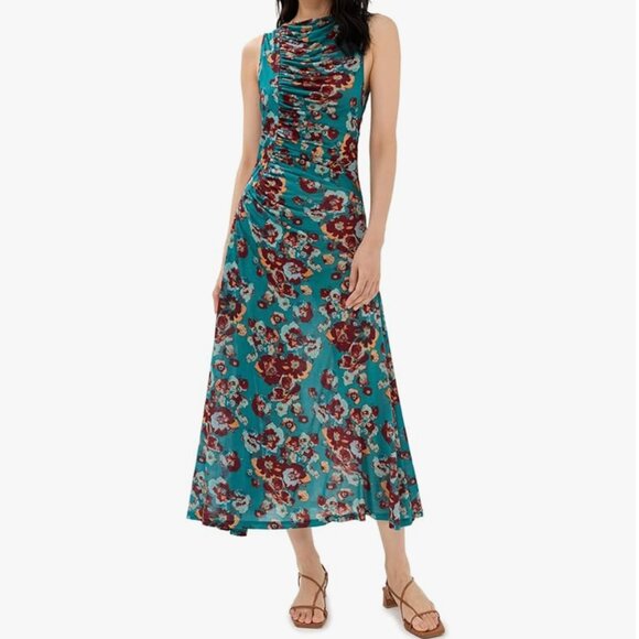 Ulla Johnson Women's Livia Dress, Jade Floral (L) - Picture 1 of 9